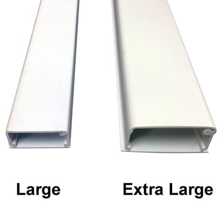 Electriduct Extra Large Latching Cable Raceway (2100 Series)- 5ft- White- 5 pack SR-2100-5-5PK-WT